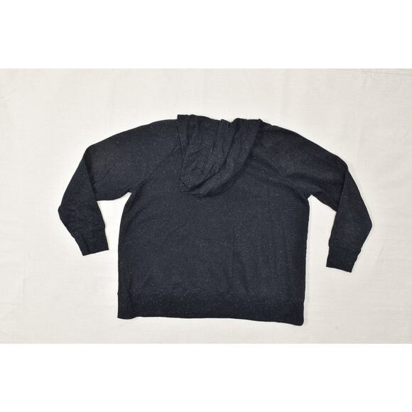 Under Armour Men's Plus Size 1X Hoodie Loose Fit Logo Black White Speckle - Picture 2 of 8